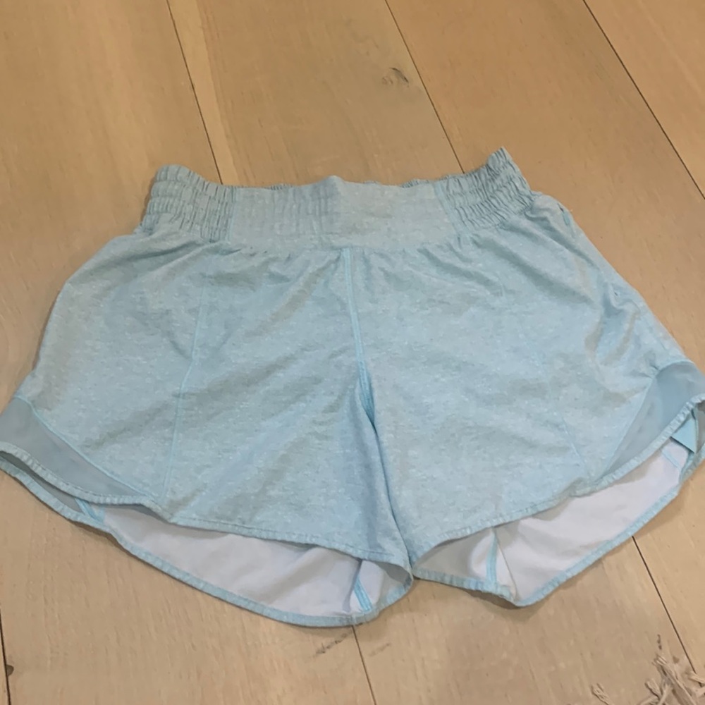 Icing blue hotty hot size 4 and 4 inch length high rise